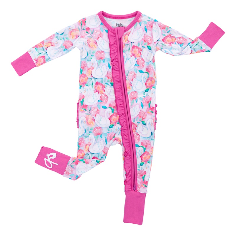 Birdie Bean Elizabeth Ruffle Convertible Romper Preemie