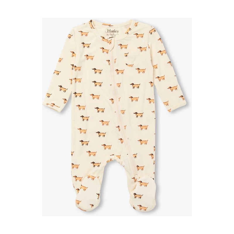 Hatley Baby Mini Hot Dogs Footed Sleeper Preemie