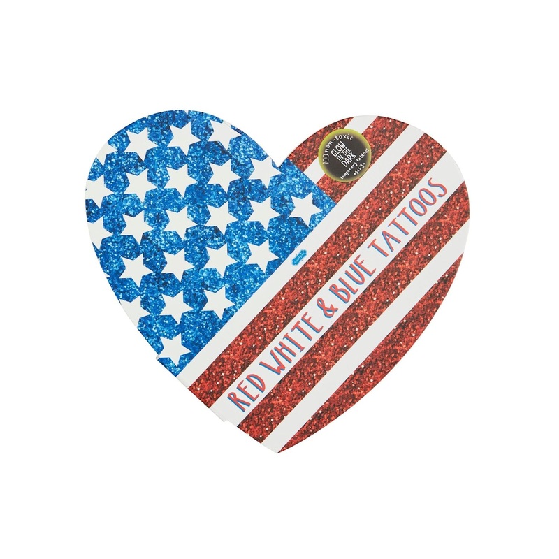 Mud Pie July 4th Tattoo Book Heart
