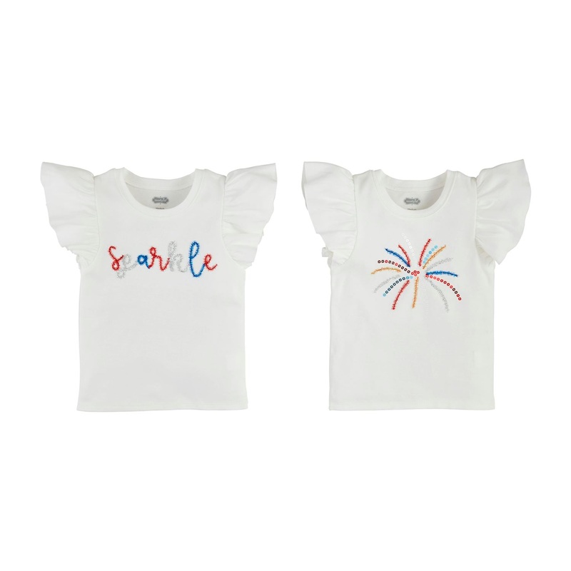 Mud Pie Tinsel Shirt Firework