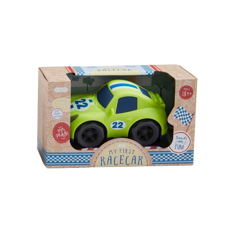 Mud Pie Wheat Straw Toy Cars Green