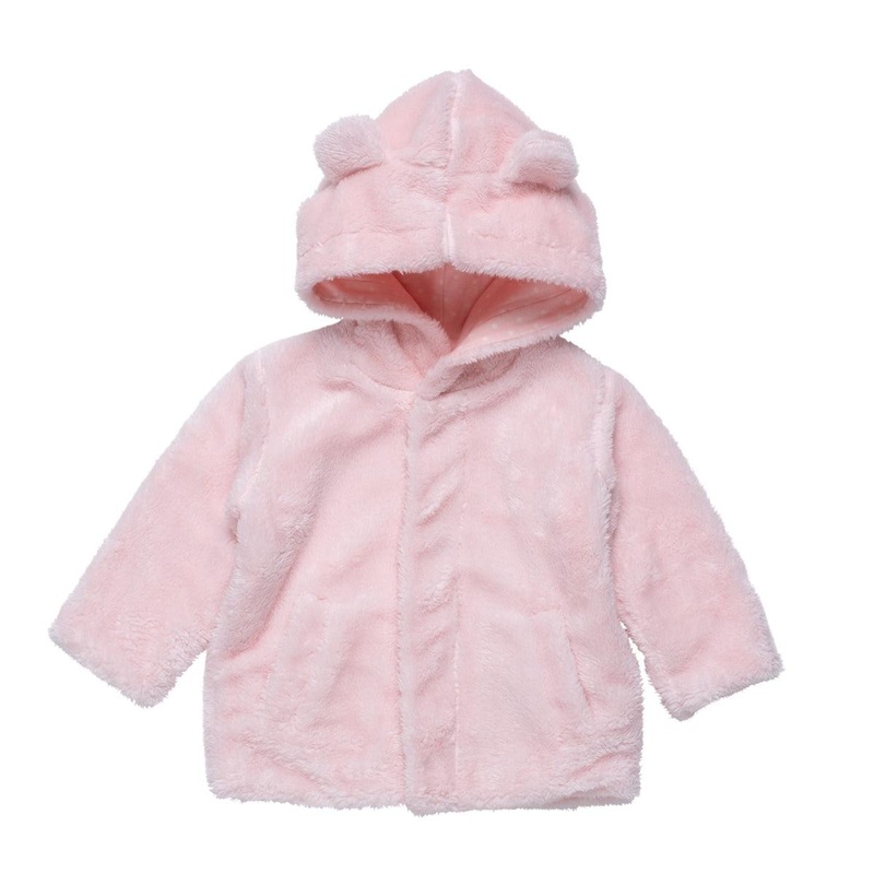 Magnetic Me Pink Blossom Minky Jacket 0-6M