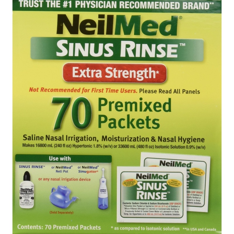NeilMed Sinus Rinse Hypertonic - 70 Packs