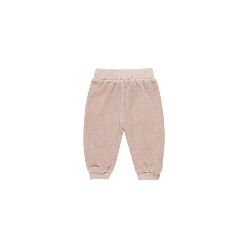 Quincy Mae Velour Relaxed Sweatpant, Blush 0-3M