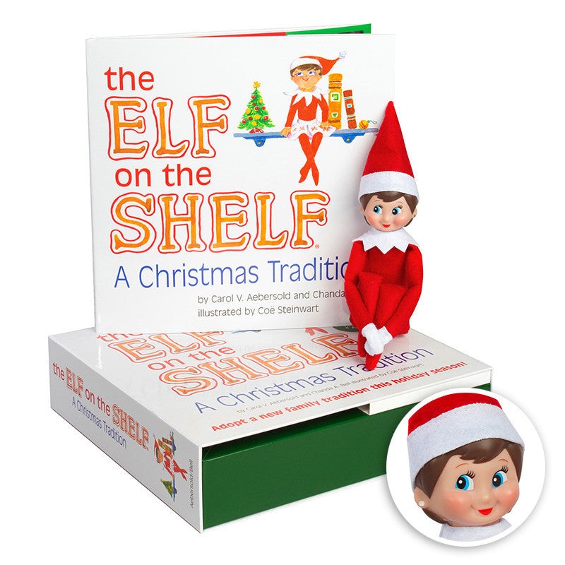 The Elf on the Shelf  A Christmas Tradition with a girl Scout Elf with light