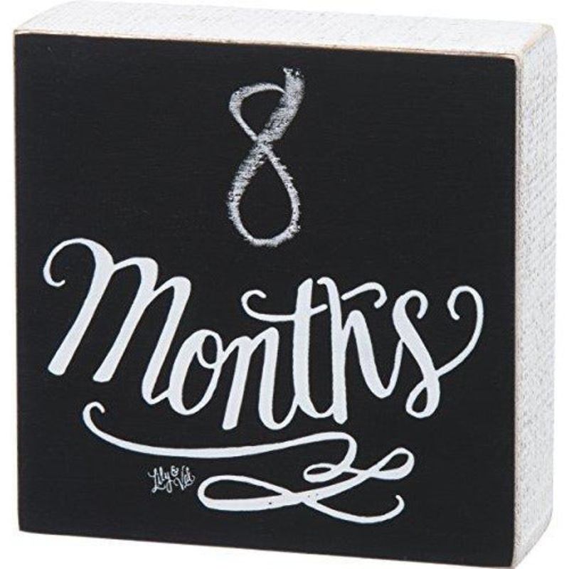 Months Chalk Sign Primitives by Kathy
