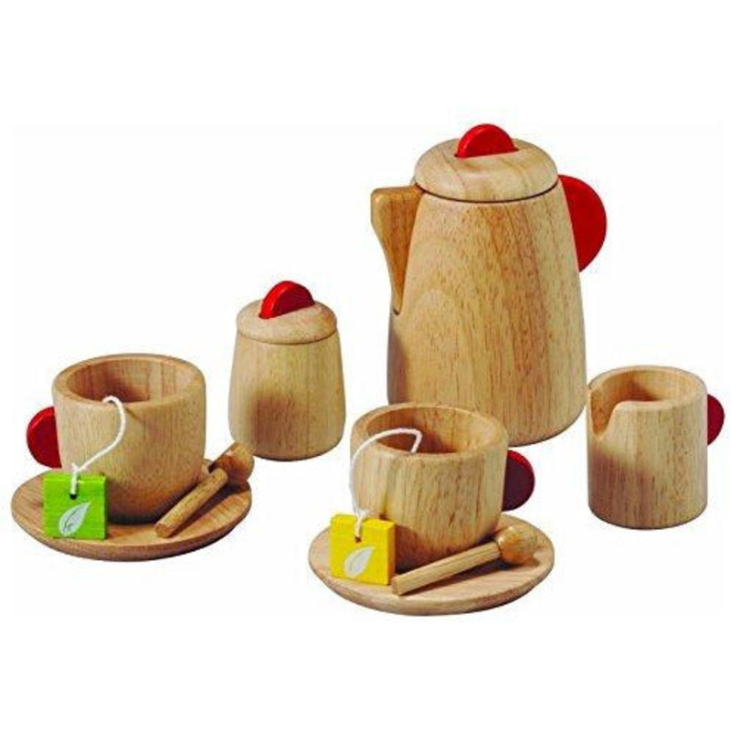 PlanToys Tea Set, Solid Wood Version