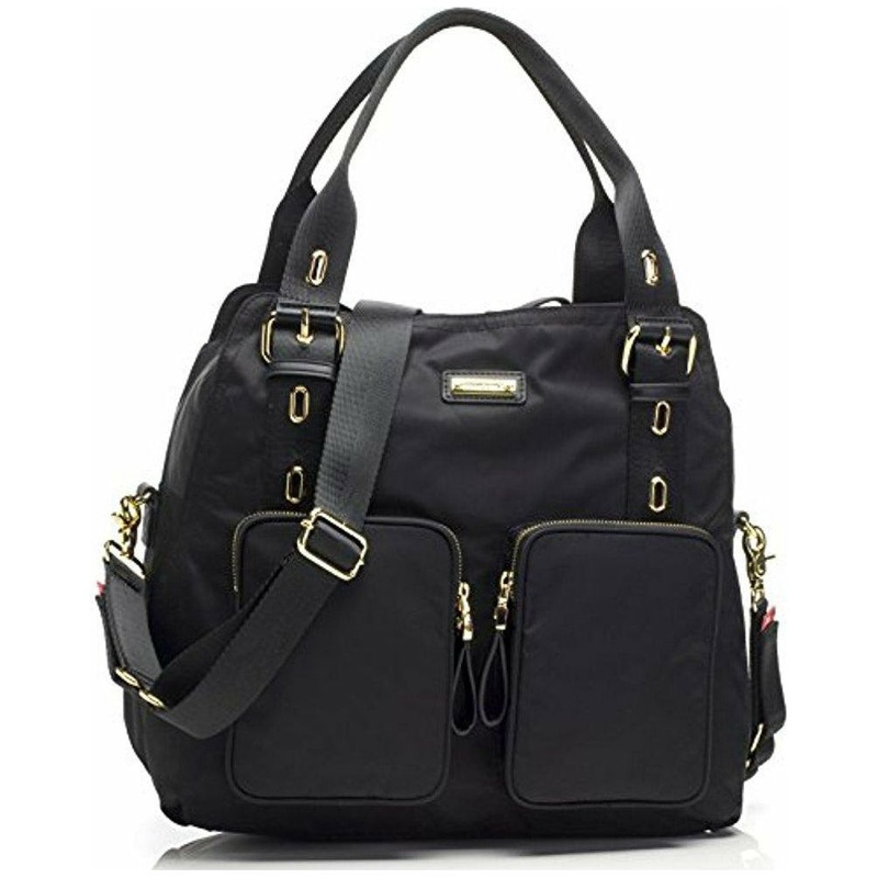 Storksak Black Alexa Diaper Bag, One Size