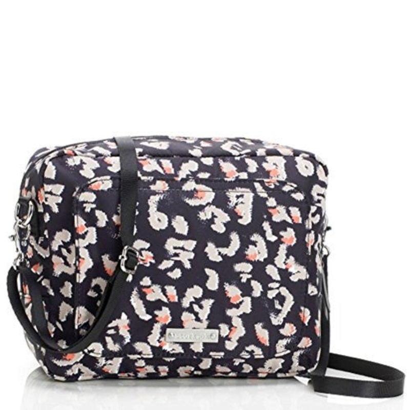 Storksak Leopard Mini Fix On-the-Go Clutch Diaper Bag