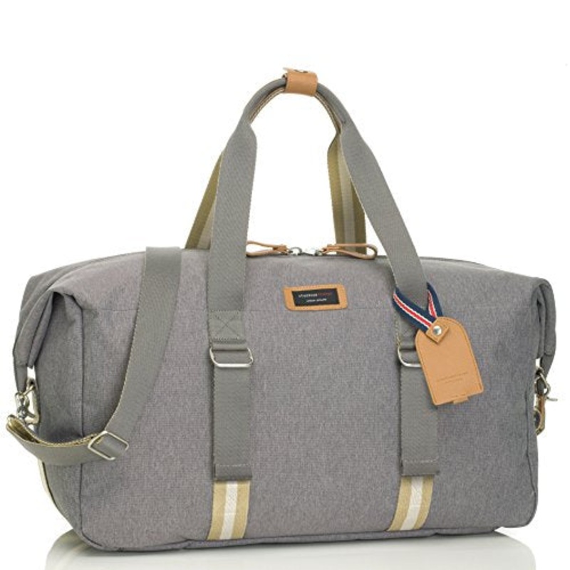 Storksak Travel Duffle Bag with Organizer, Grey