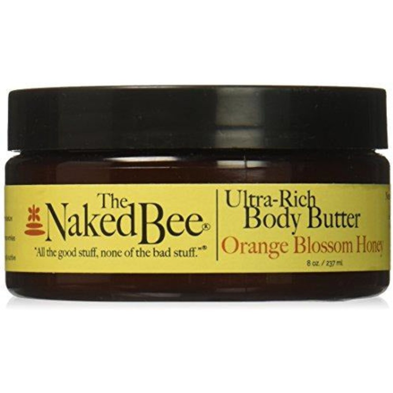 The Naked Bee Ultra-Rich Body Butter, 8 Ounce, Orange Blossom Honey