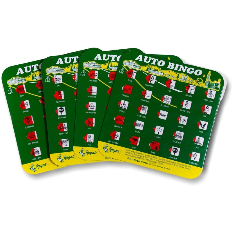 The Original Toy Company Green Auto Backseat Bingo Cards