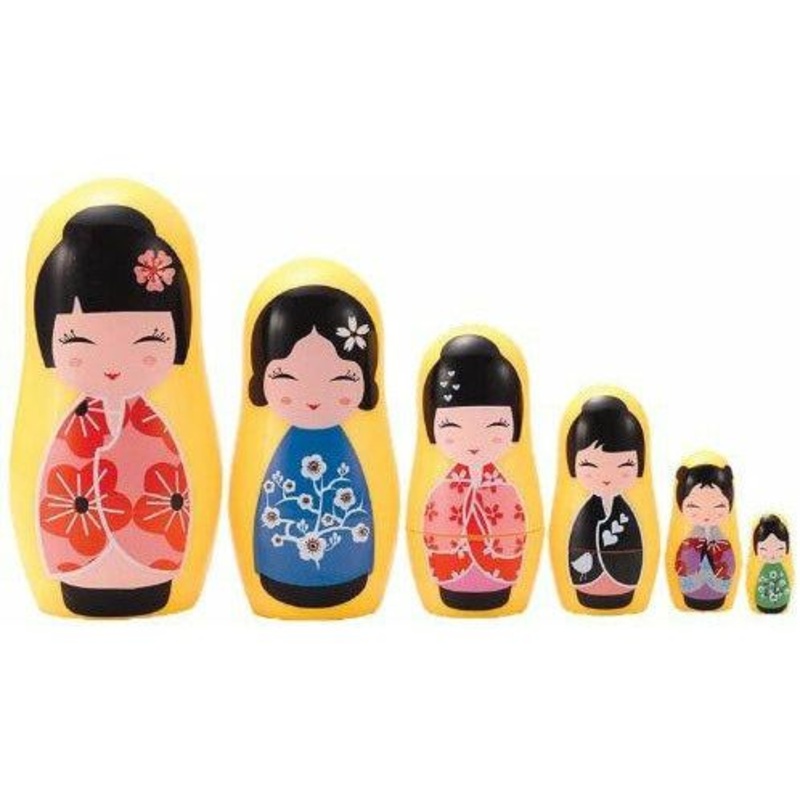 The Original Toy Company Matryoshka Madness Micro-Kokeshi Matryoshka