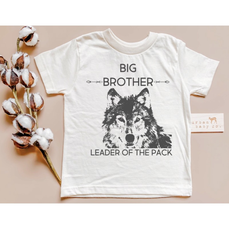 Urban Baby Co Big Brother Leader Of The Pack Shirt 4t