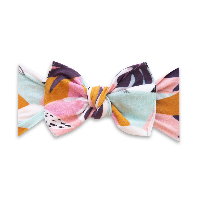 Baby Bling Tropical Deco Printed Knot Bow Headband