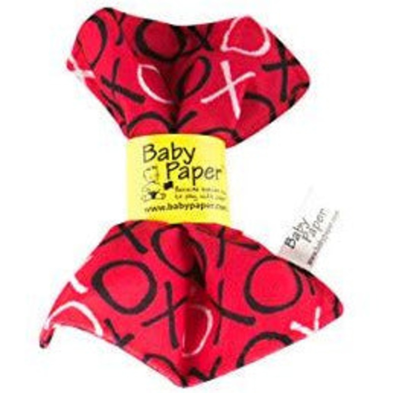 Baby Paper XO Red Crinkly Baby Toy