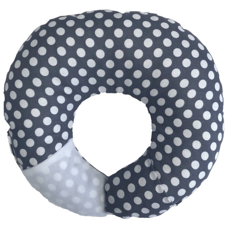 Babymoon Grey Dot For Flat Head Syndrome & Neck Support Pod