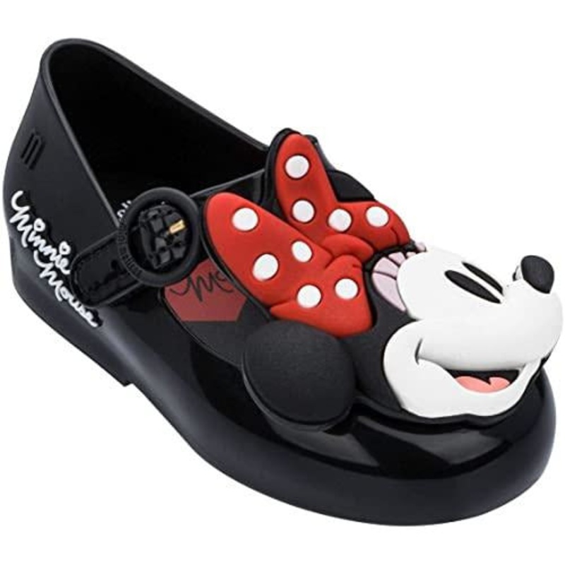 Mini Melissa Sweet Love Black Minnie Shoes Size 5