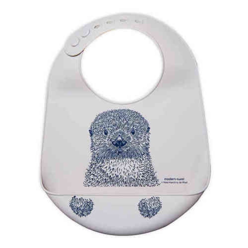 Modern Twist Curious Otter Bucket Bib