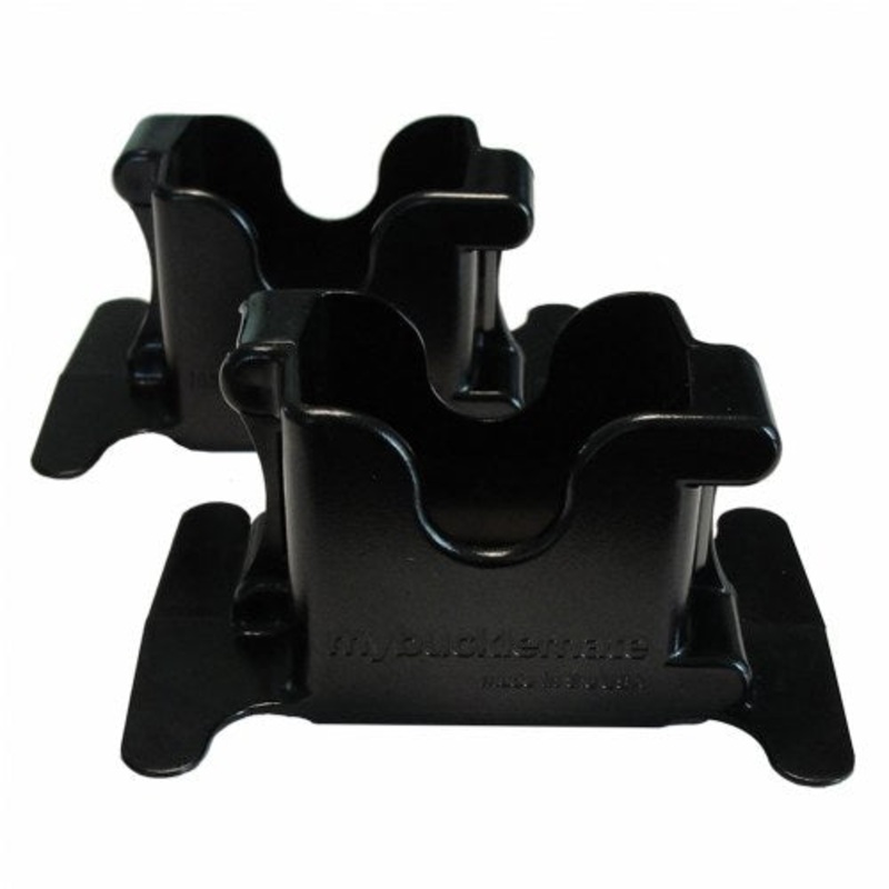 MyBuckleMate Black Seat Belt Buckle Holder Set of 2