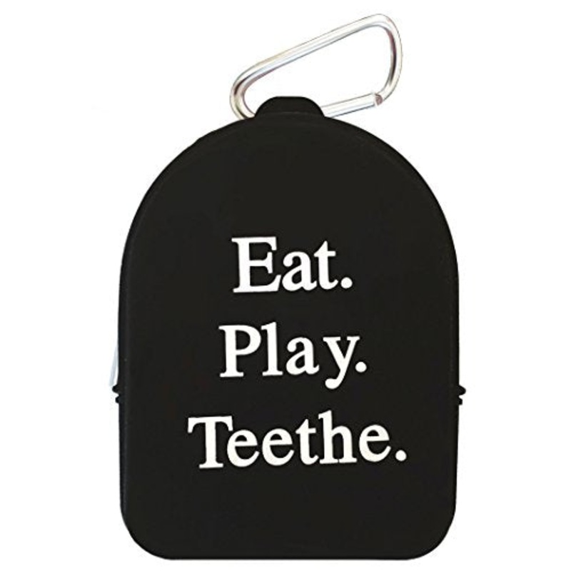 Silli Chews Black Teether Tote