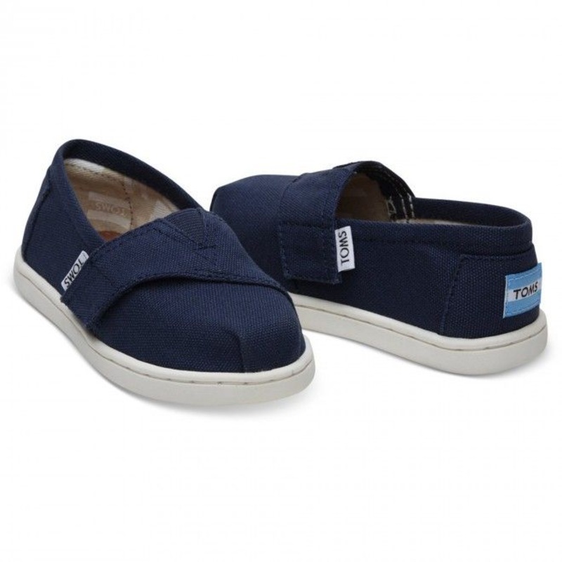 TOMS Navy Canvas Shoes