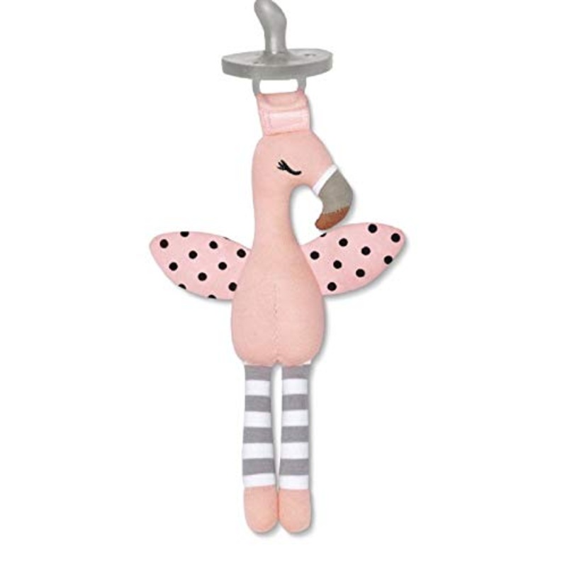 Apple Park Franny Flamingo Pacifier Buddy