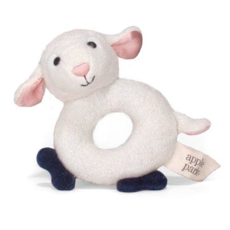 Apple Park Lamby Soft Teething Ring