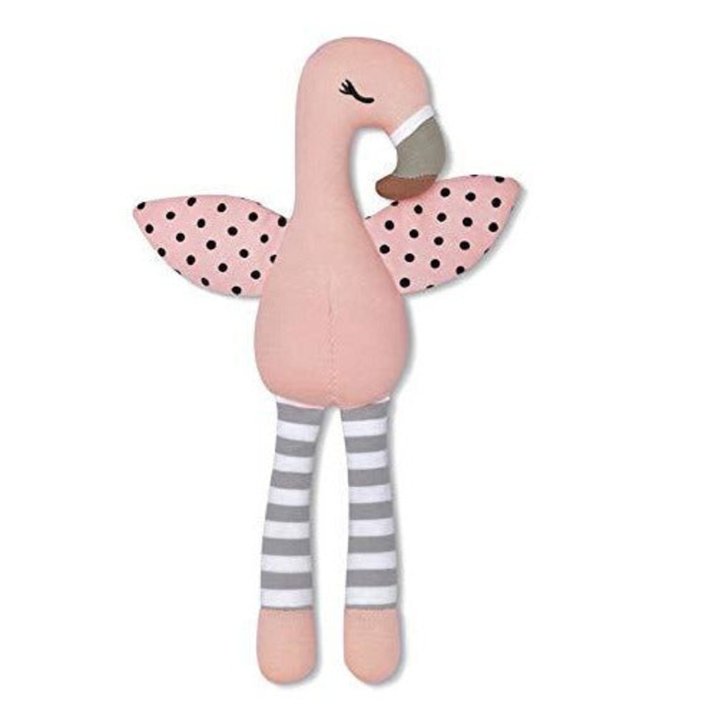 Apple Park Organic Farm Buddies Franny Flamingo Plush