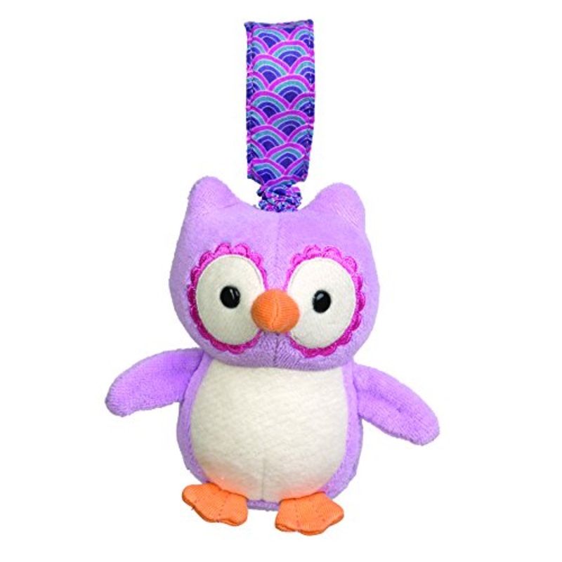 Apple Park Purple Owl Organic Picnic Pals Stroller Toy