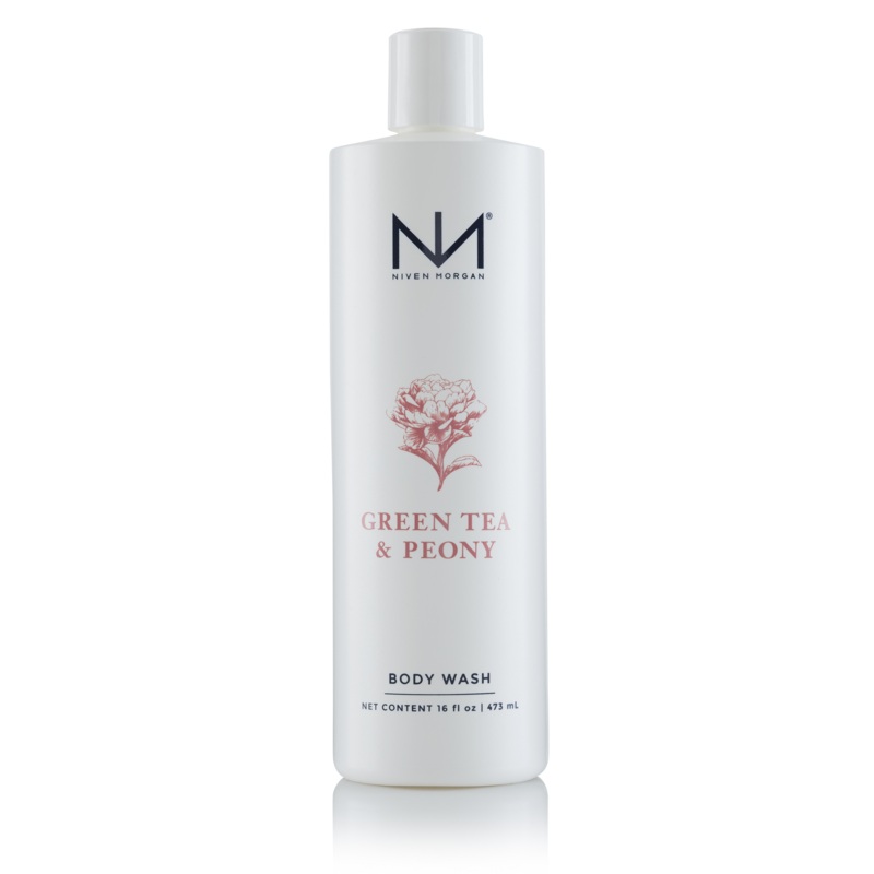 Niven Morgan Green Tea & Peony Body Wash, 16oz