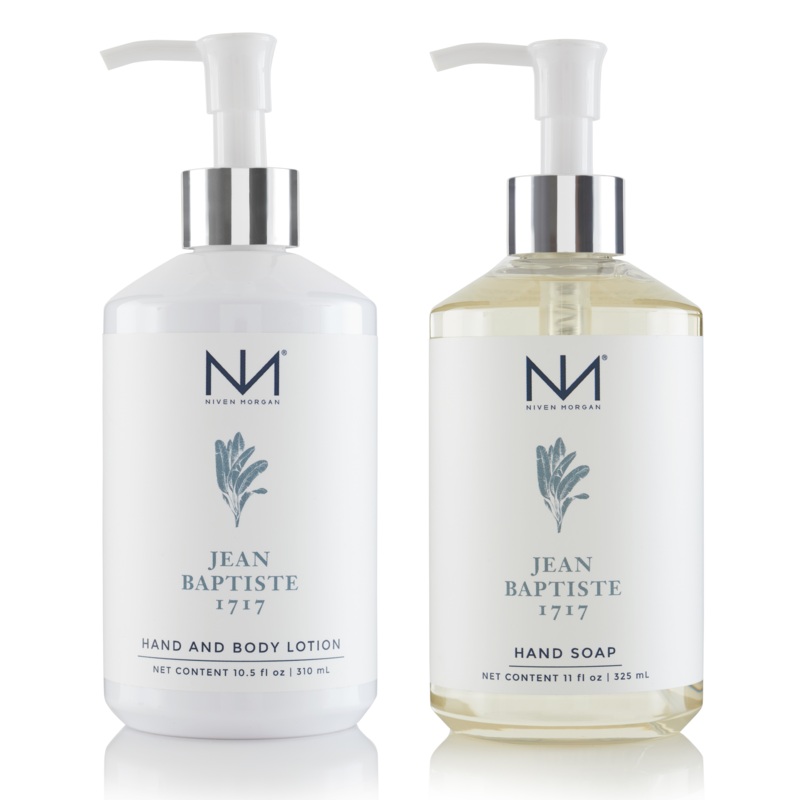 Niven Morgan Jean Baptiste 1717Hand Soap and Lotion Set