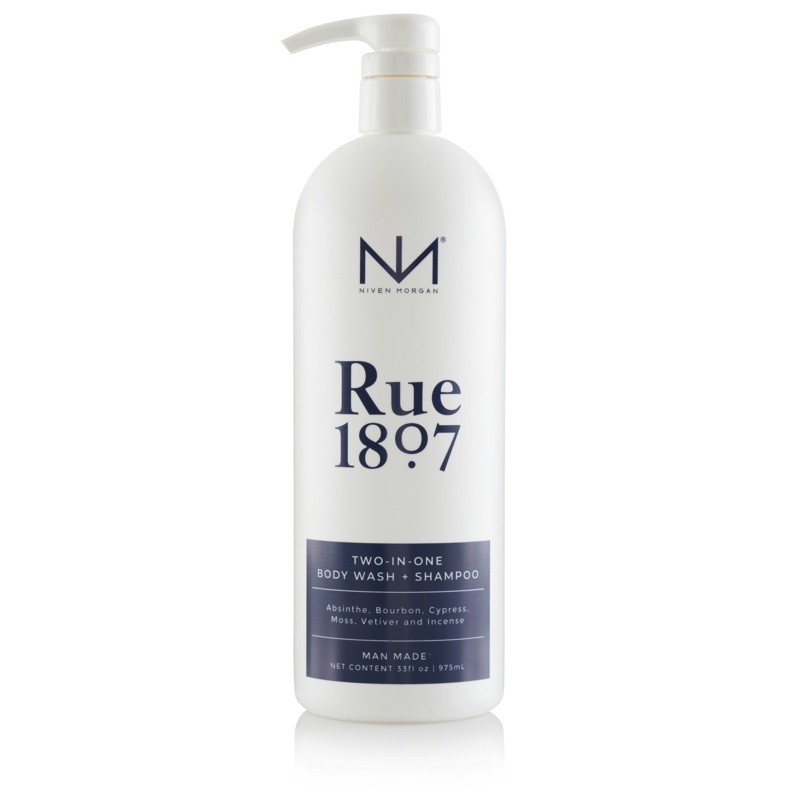 Niven Morgan Rue 1807 Two in One Body Wash and Shampoo 33 fl oz