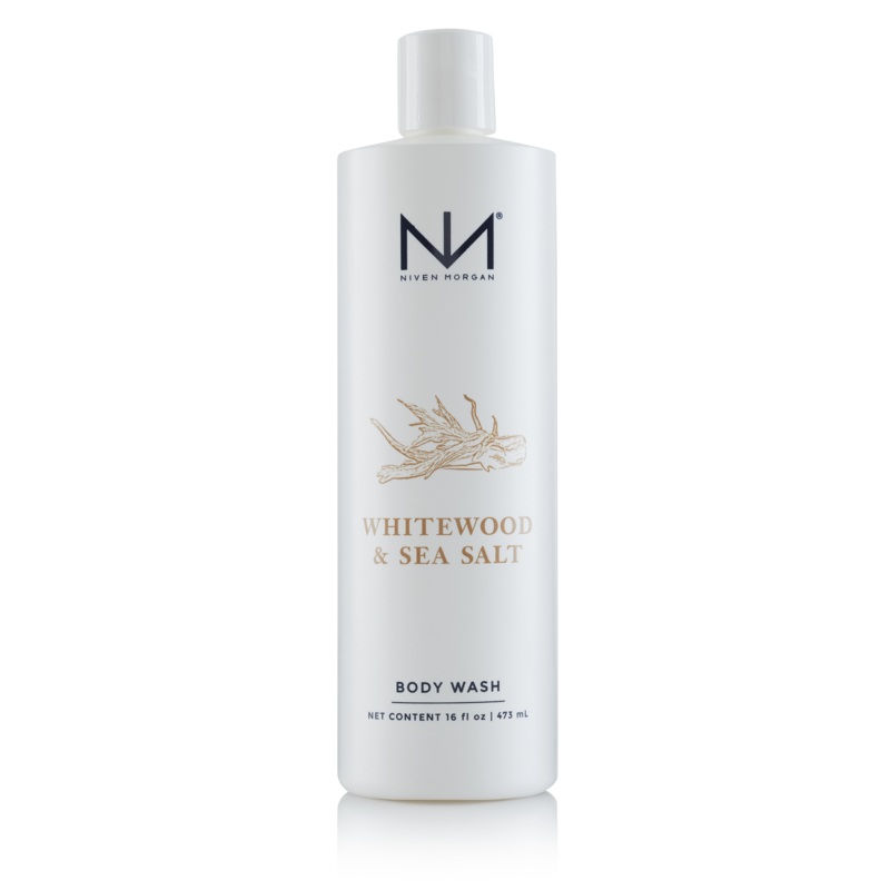Niven Morgan Whitewood & Sea Salt Body Wash, 16oz