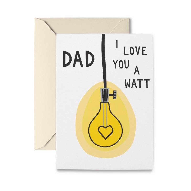R. Nichols-Father's Day Light Bulb Greeting Card