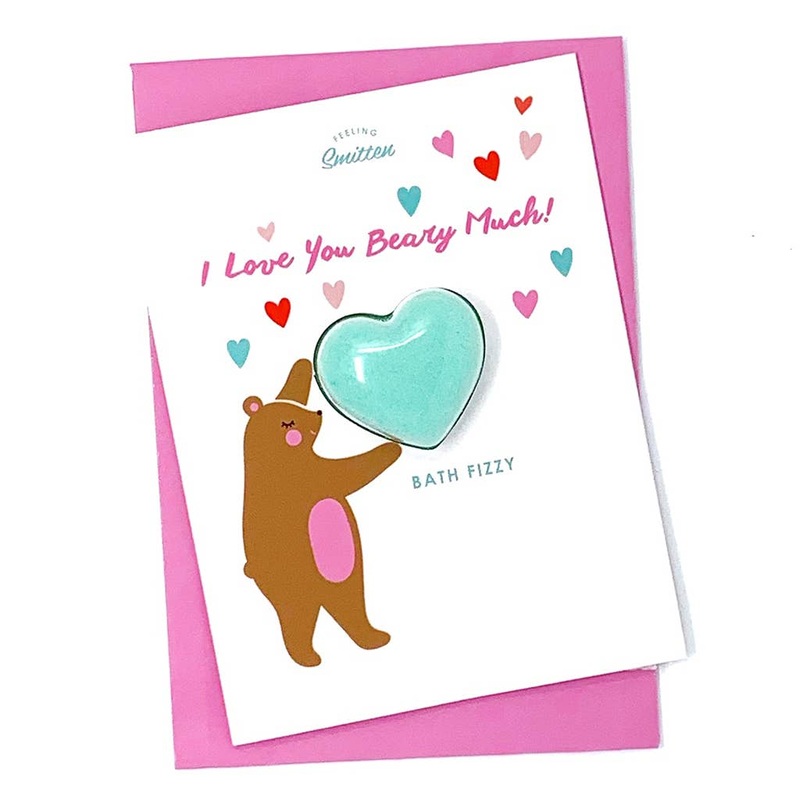 Feeling Smitten I Love You Beary Much Bath Card