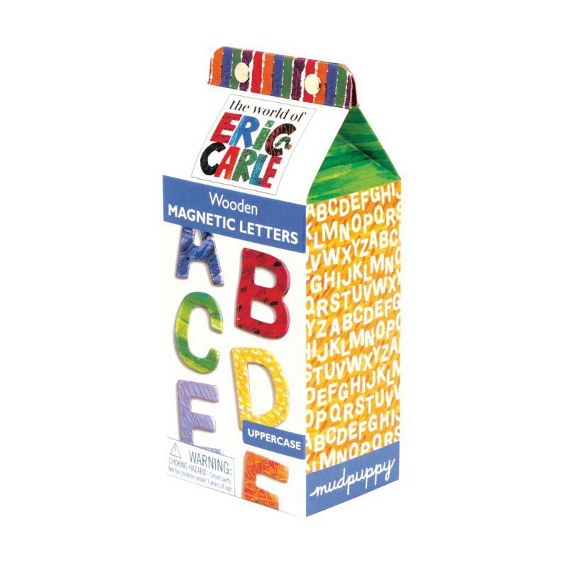Mudpuppy's The World of Eric Carle Uppercase Letters Wooden Magnetic Set
