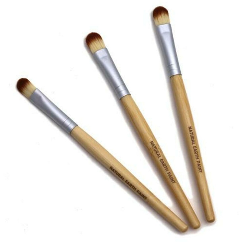 Natural Earth Paint Paint Brushes, Set of 3