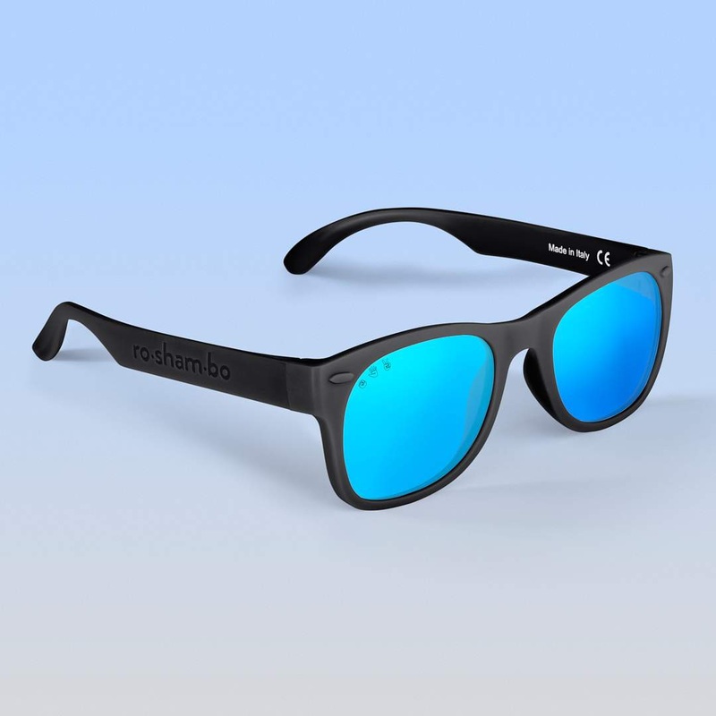 Roshambo Wayfarer Black Wayfarer Black Junior Sunglasses Blue