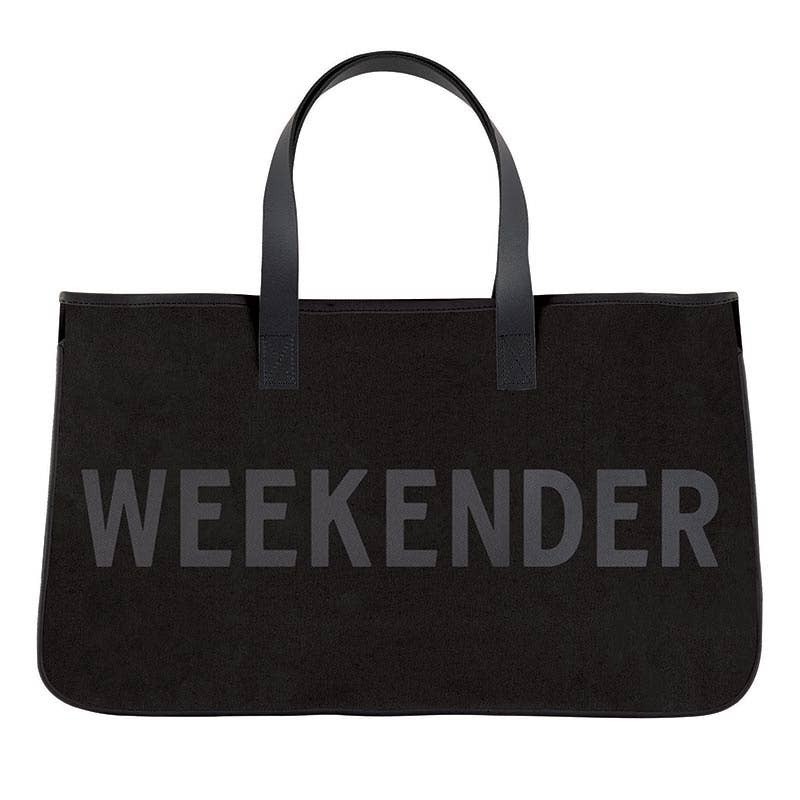Santa Barbara Design Studio Black Canvas Tote Weekender
