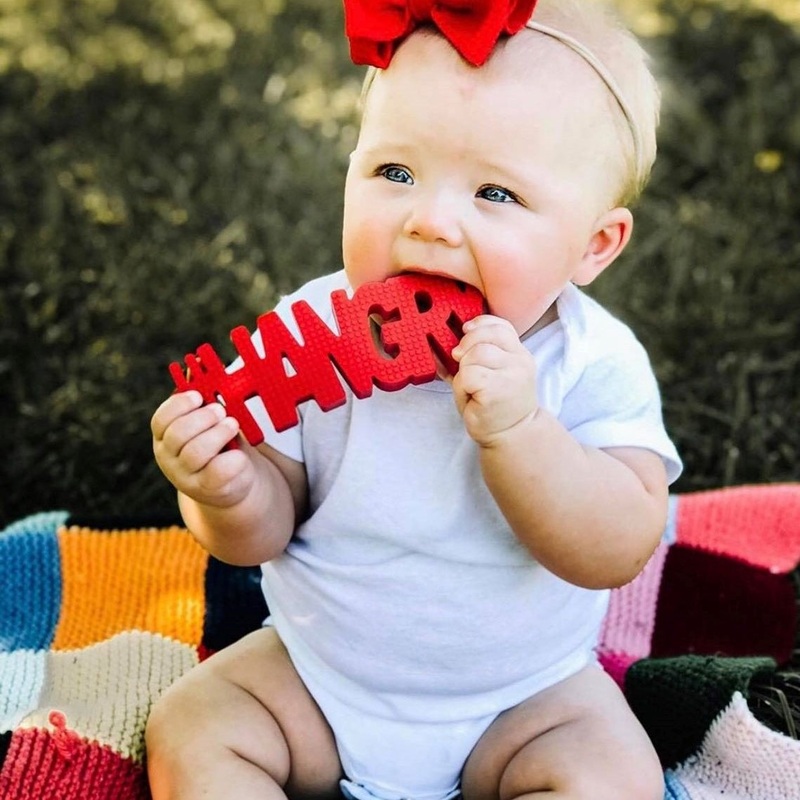 TeetheWord Red #Hangry Teether Red
