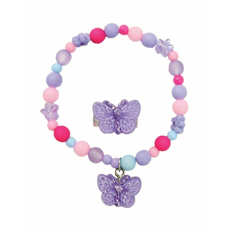 Great Pretenders USA Boutique Shimmer Butterfly Bracelet,  2pc, Assorted