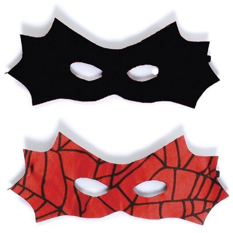 Great Pretenders USA Reversible Spider Bat Mask, Red/Black