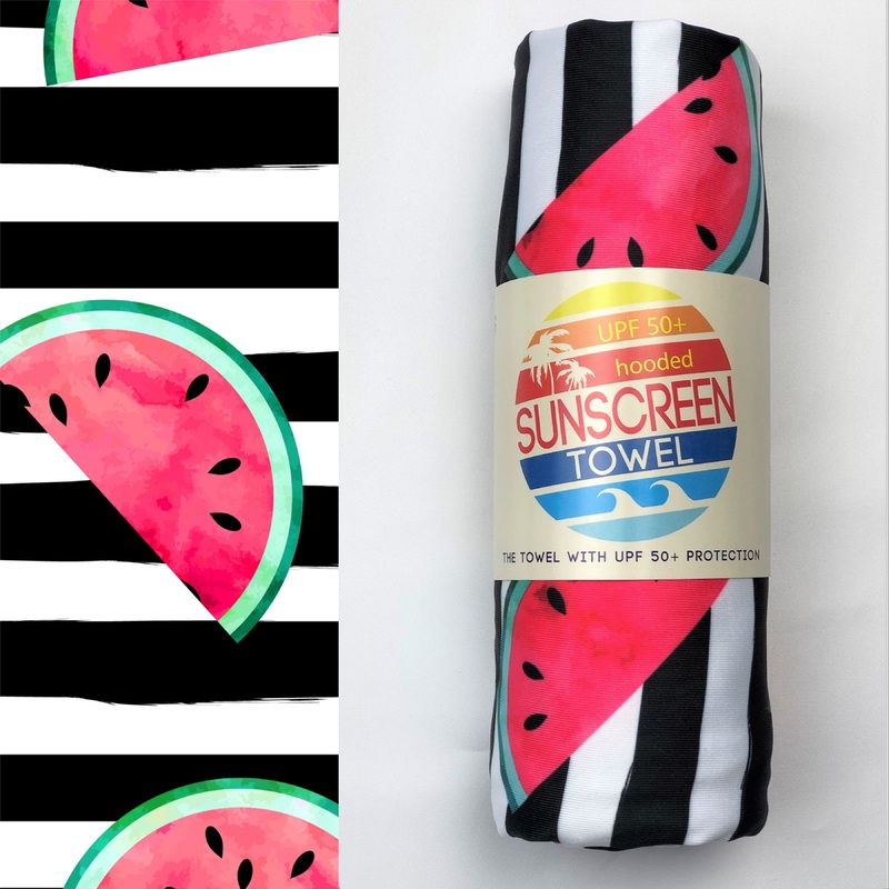 Luv Bug Company Watermelon Sunscreen Baby Towels Watermelon