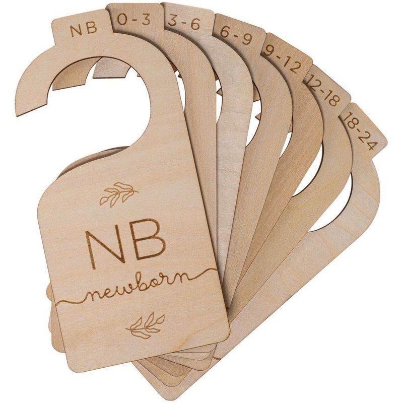 Wooden Baby Hanging Closet Dividers for Nursery Wardrobe