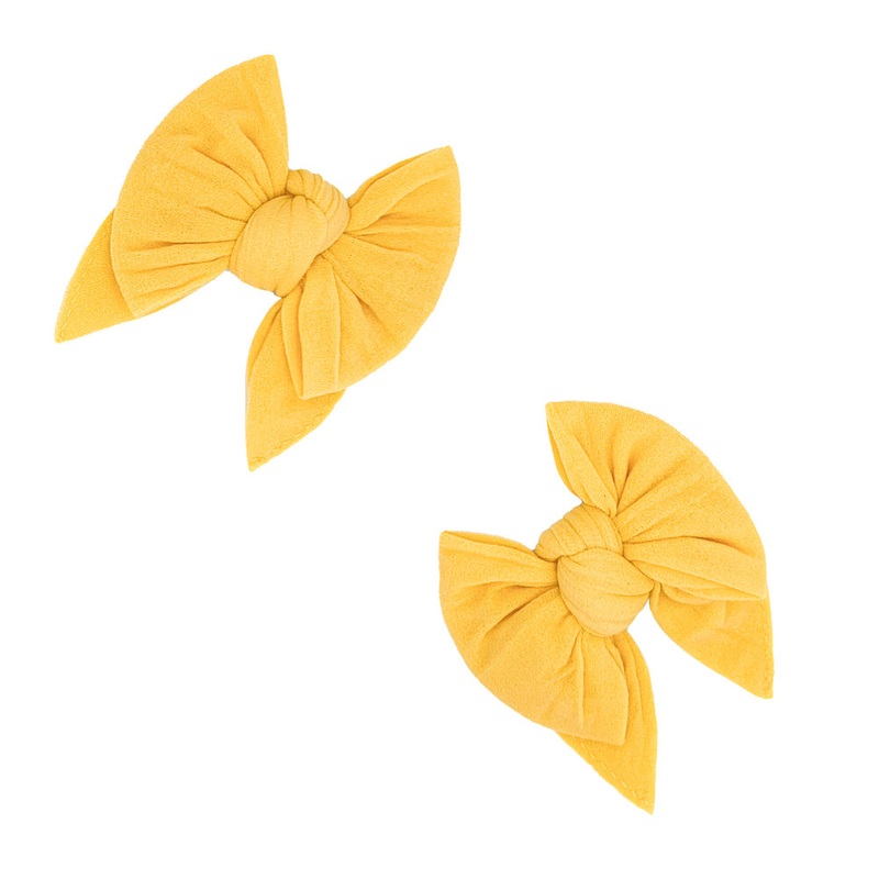 Baby Bling Bows 2Pk Baby Deb Clips, Wheat