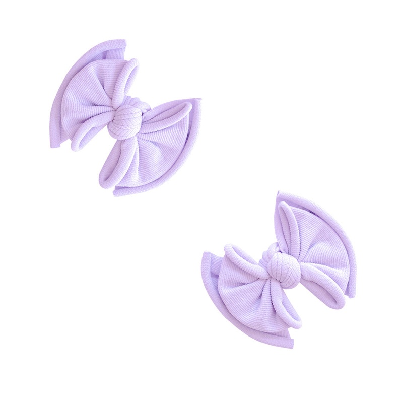 Baby Bling Bows 2Pk Baby Fab Clips, Light Orchid