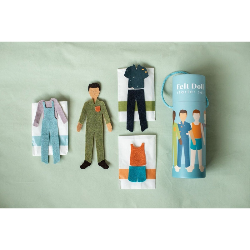 Lowercase Toys Felt Doll Starter Boy - Caramel