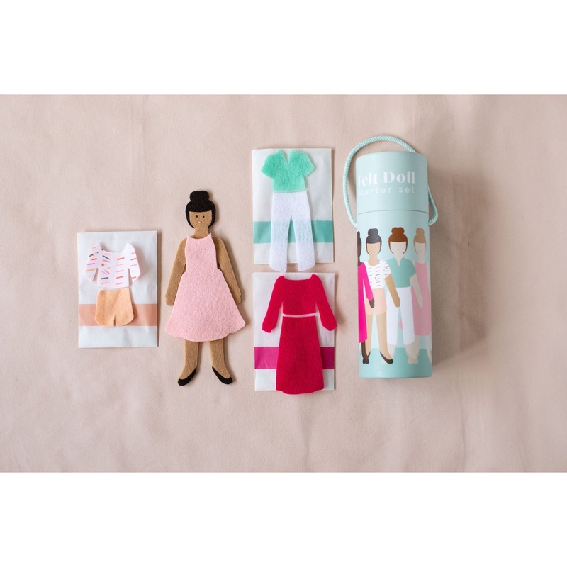 Lowercase Toys Felt Doll Starter Girl - Caramel