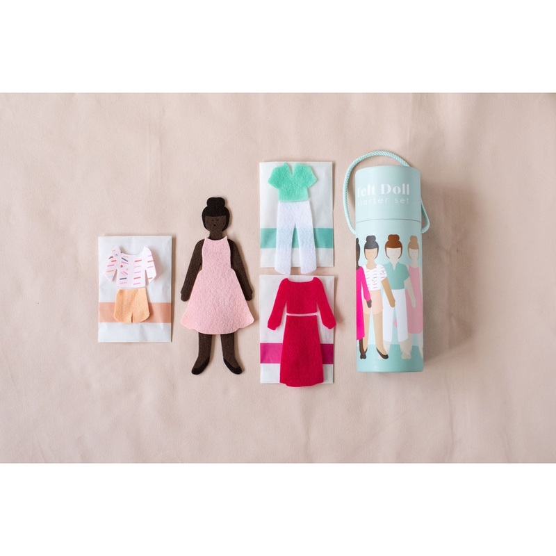 Lowercase Toys Felt Doll Starter Girl - Cocoa